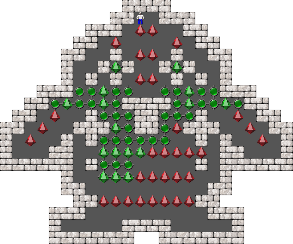 Sokoban Laizhufu and LZY Arranged level 60